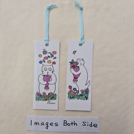 Bookmark White Cat Sneeze