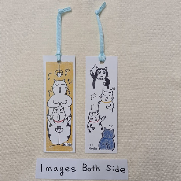 Bookmark Cats Enjoy Singing